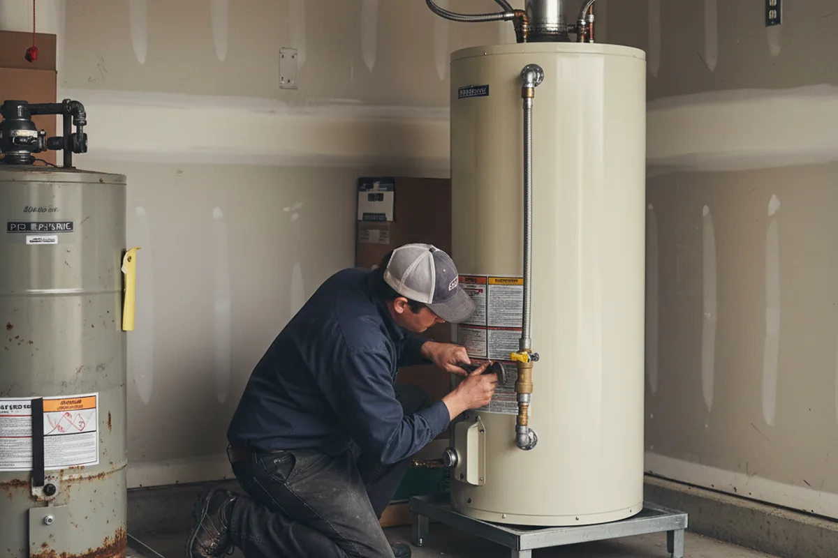 Water heater and shutoff valve replacement in Katonah